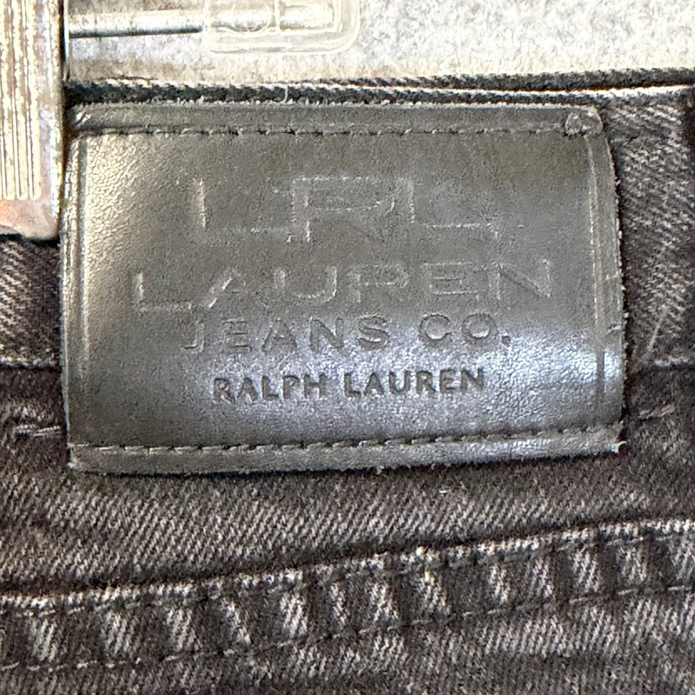 Lauren Ralph Lauren Jeans Co Womens Black Straight Leg Denim Pants Plus Size 16W - Picture 8 of 14